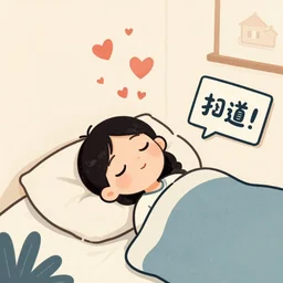 Sleepy dreamer saying goodbye to a lovely community, throwing hearts, different style,