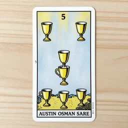 the 5 of cups tarot card by Austin osman spare