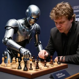 robocop playing chess with magnus carlsen 4 k