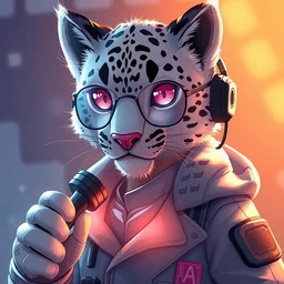 anthropomorphic snow leopard scientist, trending on artstation, trending on furaffinity, digital art, by kawacy, anime, furry art, warm light, backlighting, cartoon, concept art, cyberpunk