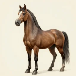 Portrait of a Zentaur, horse body with a human chest and head, dnd character design concept art, hyper detailed.