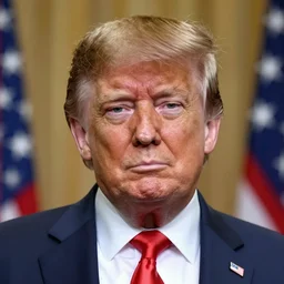 donald trump in a blonde afro