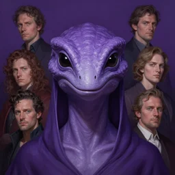 close up sci - fi concert poster malamute reptile black eyes, purple skin, elegant, highly detailed, centered, digital painting, concept art, smooth, sharp focus, illustration, artgerm, tomasz alen kopera, peter mohrbacher, donato giancola, joseph christian leyendecker, wlop, frank frazetta