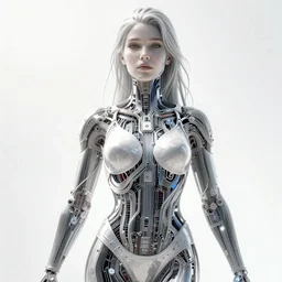 a beautiful body of a pilot woman partially made of wires and circuits, an ultrafine detailed illustration by james jean, final fantasy, intricate linework, bright colors, behance contest winner, vanitas, angular, altermodern, unreal engine 5 highly rendered, global illumination, radiant light, detailed and intricate environment