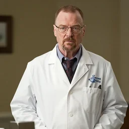 walter white played by saul goodman in lab coat