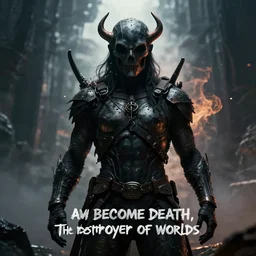 Now I am become Death, the destroyer of worlds. AI propaganda art, 8k, cinematic.