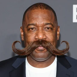 steve harvey with a giant mustache