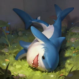 anthropomorphic shark knight fall on his face, upside down, fantasy, digital painting, dramatic lighting, vibrant setting, realistic shading, unreal engine 5, concept art, ultra detailed, trending artstation