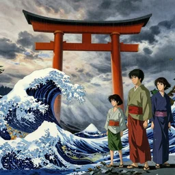 🇯🇵⛩🎎🌊🌦. by satoshi kon, ilya repin, lena aenami, shinji kimura