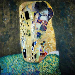 glimmering textured underwater by klimt