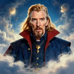 a highly detailed heavenly portrait of stephen strange, james gurney, james jean