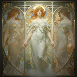 all we are and all we know are memories, fog, volumetric lighting, intricate, elegant, highly detailed, digital painting, artstation, concept art, smooth, sharp focus, art nouveau, art by artgerm and greg rutkowski and alphonse mucha