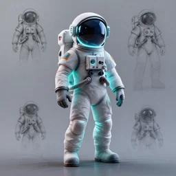 a stick figure in an astronaut suit, bioluminecant light, concept, sketch art, by feng zhu alena aenami artworks in 4 k beeple, by thomas kinkade heartstone overwatch blizzard 3 d rtx hdr