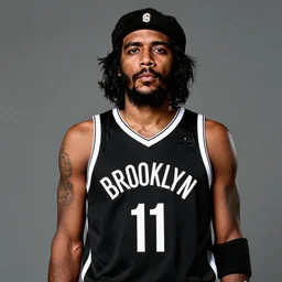 guerrillero heroico, brooklyn nets kyrie irving portrays che guevara as a revolutionary, 8 0's movie poster, theatrical poster, vibrant fan art, digital art, trending on artstation, minimalist