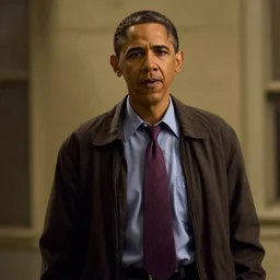 Movie still of Barack Obama in The Shawshank Redemption