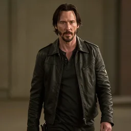 keanu reeves in the walking dead, cinematic still