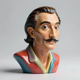 3D abstract resin miniature sculpture by Salvador Dali, psychedelic, realistic, 8K, Product Introduction Photo, Hyperrealism, Subsurface scattering, raytracing, Octane Render, Zbrush, simple background
