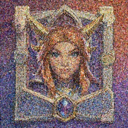 masterpiece head-on symmetrical centered painted portrait, just one head, Imogen Poots as Hearthstone paladin, RPG character avatar, Hearthstone concept art, pixar, dreamworks, gradient background, splash comics, global illumination lighting, trending on artstation, by lois van baarle, ilya kuvshinov, rossdraws