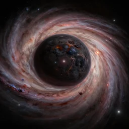 the largest black hole in the universe, Greg Rutkowski, big accretion disk