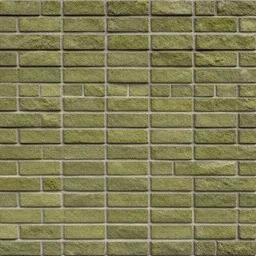 normal map, photo - realistic mossy brick, painted repeating tiling texture