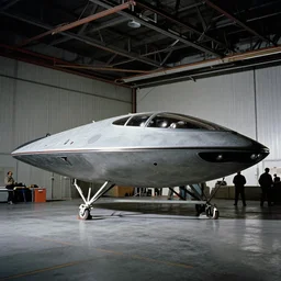 1960s photographic evidence of an alien spaceship being assembled by US Air Force in a hangar