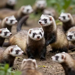 The ferret army attacks.