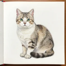 drawing of a cat