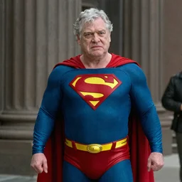 film still of george r. r. martin as superman in superman, 4 k