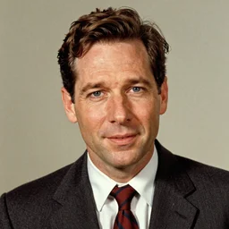 “Paul Rudd portrait, color vintage magazine illustration 1950”