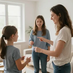 nina romere controlling family with motion controls, 8 k,
