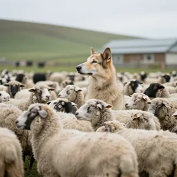 a shephard looking after his sheep