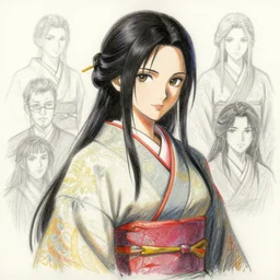 An oil pastel anime portrait of Ssunbiki as a beautiful woman wearing a kimono from Skyrim, by Stanley Artgerm Lau, WLOP, Rossdraws, James Jean, Andrei Riabovitchev, Marc Simonetti, and Sakimichan, large brush, low detail, trending on artstation
