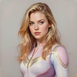 perfectly - portrait of a beautiful female marvel netflix character, pastel tone, intricate, highly detailed, digital painting, loose brush strokes, realistic shaded lighting, artstation, concept art, smooth, sharp focus, illustration, realism, oil painting, unreal engine 5, 8 k, art by peter mohrbacher and and sam spratt and james jean
