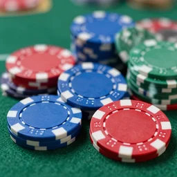 edo style poker chips high detailed
