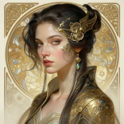 portrait of cyberpunk woman, intricate, elegant, highly detailed, ray tracing, digital painting, artstation, concept art, smooth, sharp focus, illustration, art by artgerm and greg rutkowski and alphonse mucha, 8 k