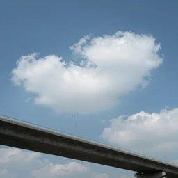 Clouds connected with a bridge