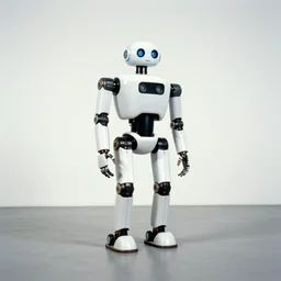 wide angle shot robot by Diane Arbus