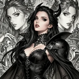 the portrait of the neutral evil fallen female dark knight vagabond as absurdly beautiful, gorgeous, elegant, sophisticated sensual gravure idol, an ultrafine hyperdetailed illustration by kim jung gi, irakli nadar, intricate linework, detailed faces looking up, octopath traveler, final fantasy, unreal engine 5 highly rendered, global illumination, detailed and intricate environment