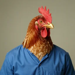 inmate wearing chicken head