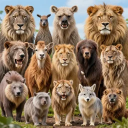 combination of all animals mutated together daytime
