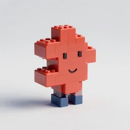 small sculpture made of tetris blocks, octane render, trending on artstation