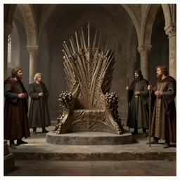 middle ages throne room, empty, dim light | | realistic shaded, fine details, realistic shaded lighting poster by greg rutkowski, diego gisbert llorens, magali villeneuve, artgerm, jeremy lipkin and rob rey