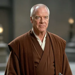 “Steve Martin as Obi Wan Kenobi. Detailed portrait, shallow focus, 8k.”