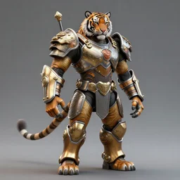 humanoid armored tiger.