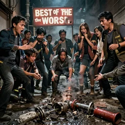 a red letter media episode of best of the worst where the unthinkable happens, everyone is panicking over a gas leak