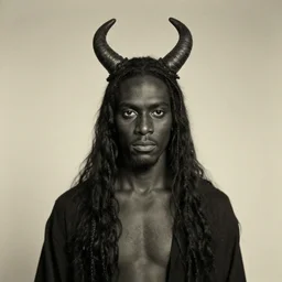 vintage photo of black satan