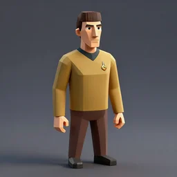 a low poly render of Spock for sale on Facebook Marketplace and CryEngine