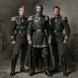 painting of stoic king adam driver with his best friend john oliver, full body, military uniform, fantasy, intricate, elegant, beautiful, highly detailed, charcoal, centered, dark, smokey, digital painting, artstation, concept art, smooth, sharp focus, illustration, art by artgerm and greg rutkowski and alphonse mucha
