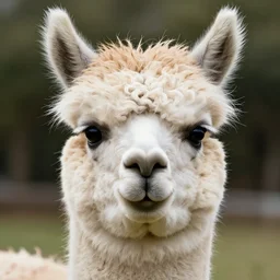 fantastic portrait of alpaca 5 eyes in crisp detail by vito acconci