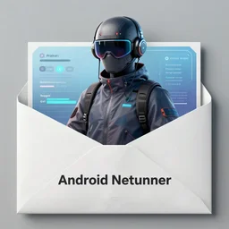 A futuristic envelope, Android Netrunner, digital illustration, highly detailed